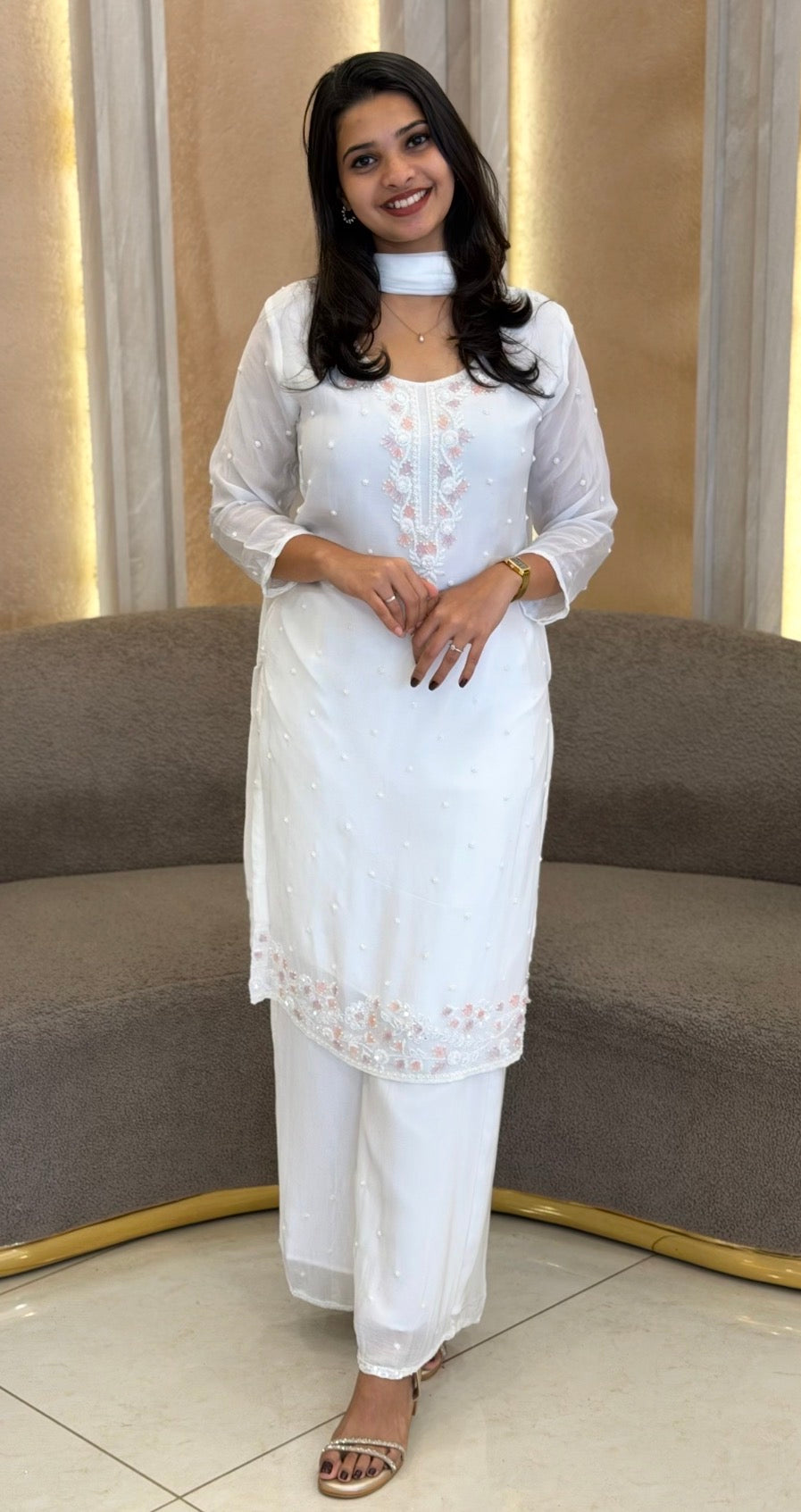 PARTY WEAR TOP,BOTTOM AND DUPATTA - NUWA-1324