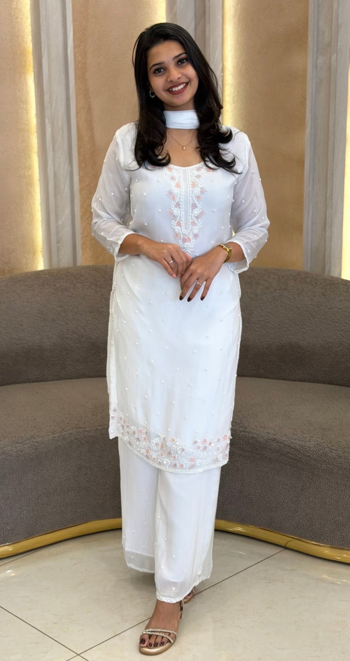 PARTY WEAR TOP,BOTTOM AND DUPATTA - NUWA-1324