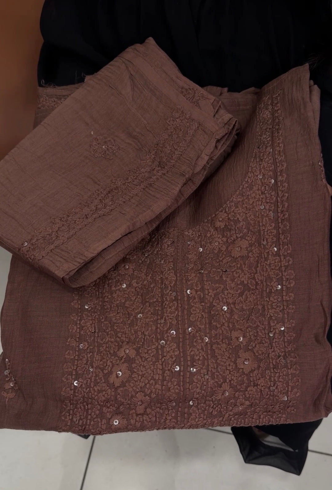 LUCKNOWI CHIKANKARI UNSTITCHED SALWAR SUITS - NUWA-1343