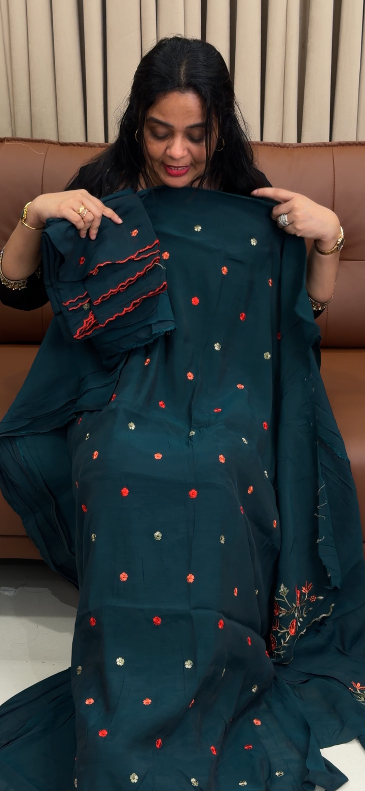 SOFT MUL UNSTITCHED SALWAR SUITS - NUWA - 1859