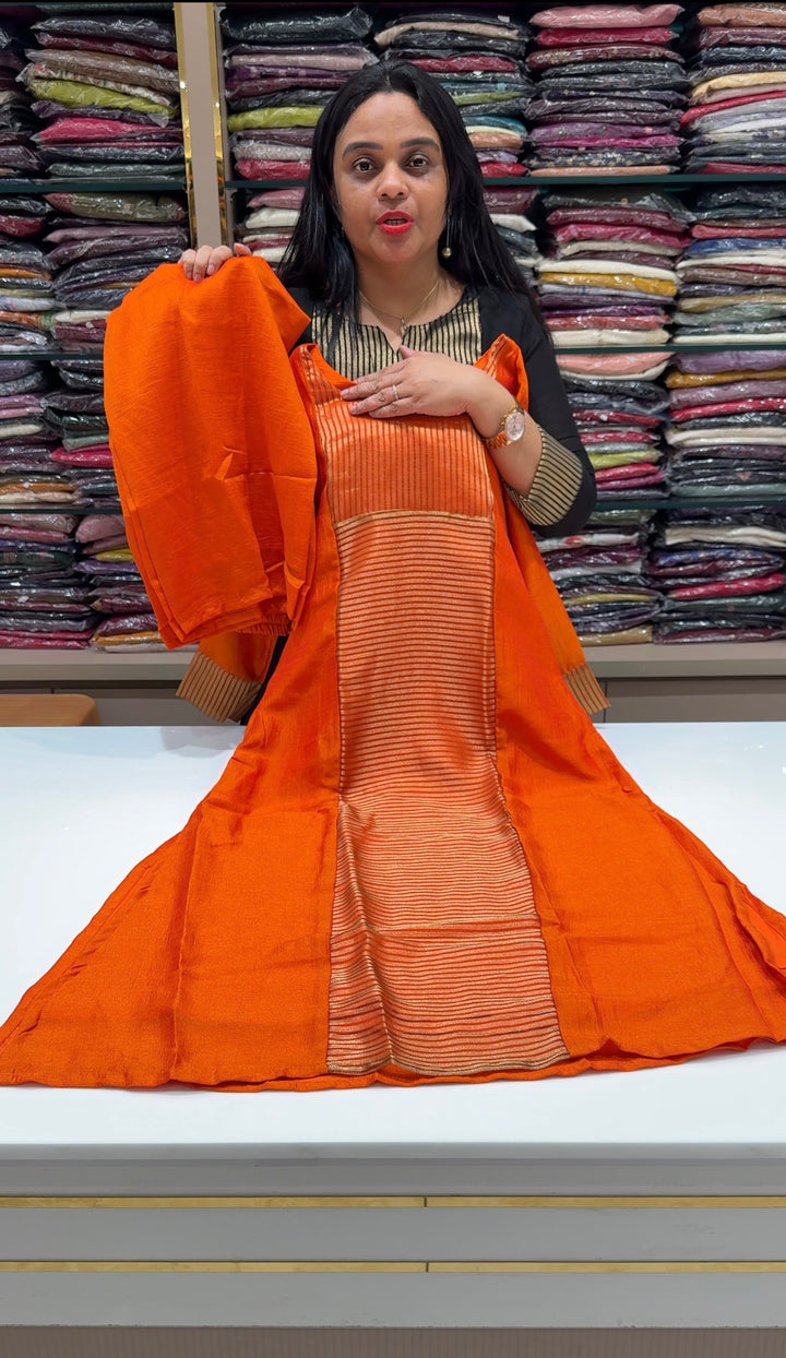SEMI RAW SILK CO-ORDS SETS - NUWA-2211