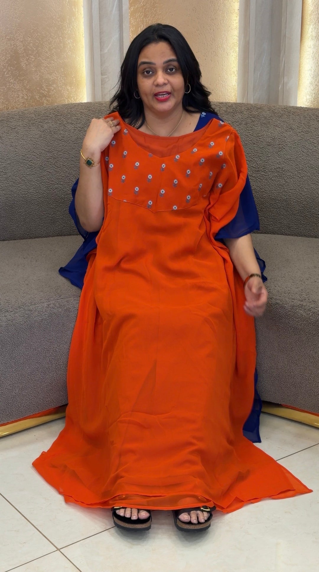 IN-HOUSE GEORGETTE KAFTAN TOPS  - NUWA-2067