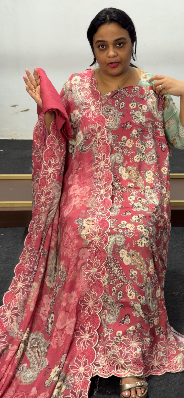 IN-HOUSE PRINTED COTTON UNSTITCHED SALWAR SUITS - NUWA - 2534