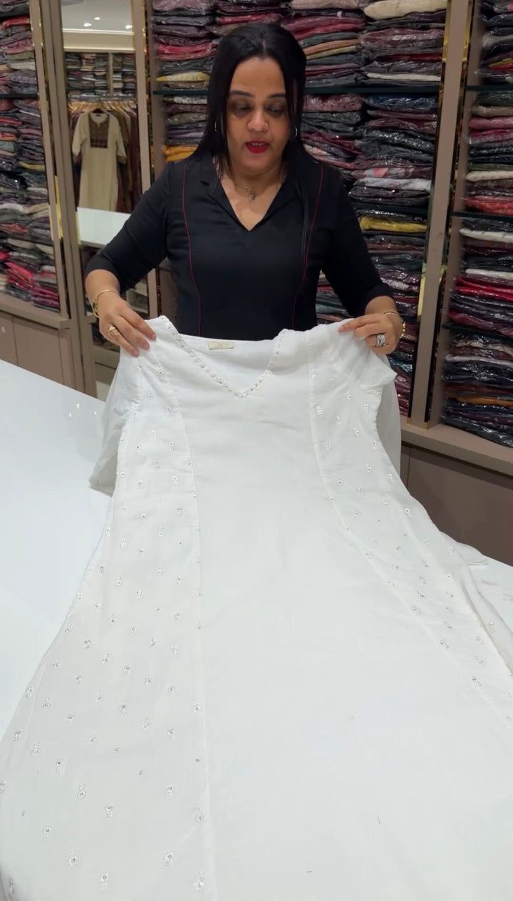 MUL CRUSHED TOP, BOTTOM AND DUPATTA - NUWA-1886