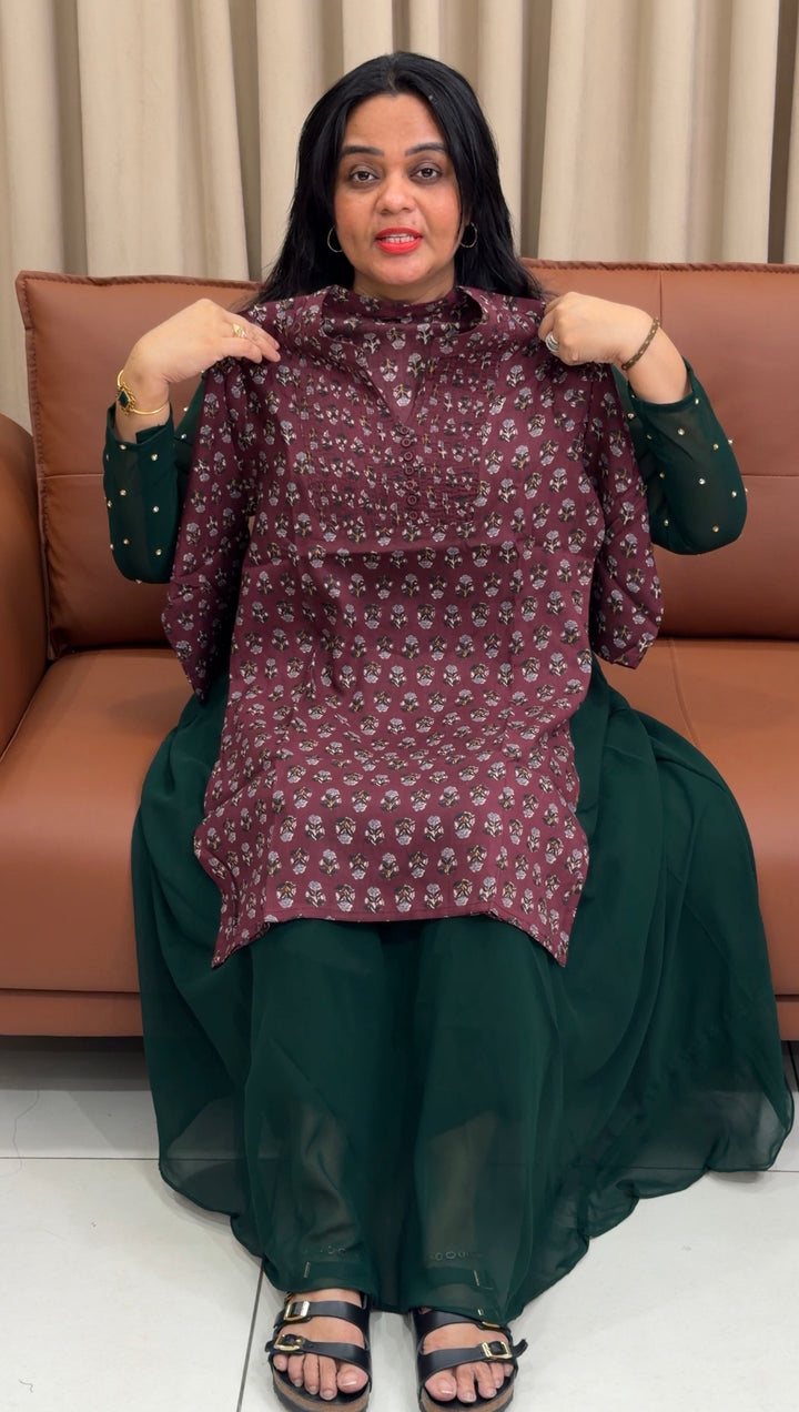 PRINTED SHORT TOPS - NUWA-2125