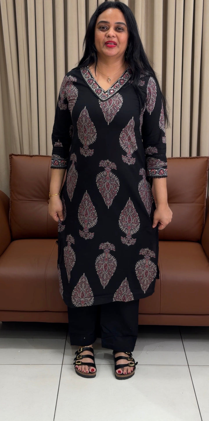 PRINTED COTTON CO-ORDS SETS - NUWA-1806