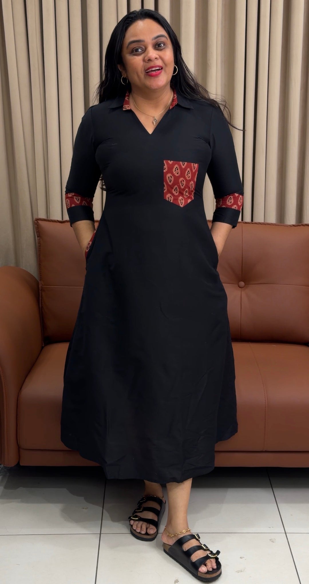 IN-HOUSE SLUB SILK FROCKS - NUWA-1969