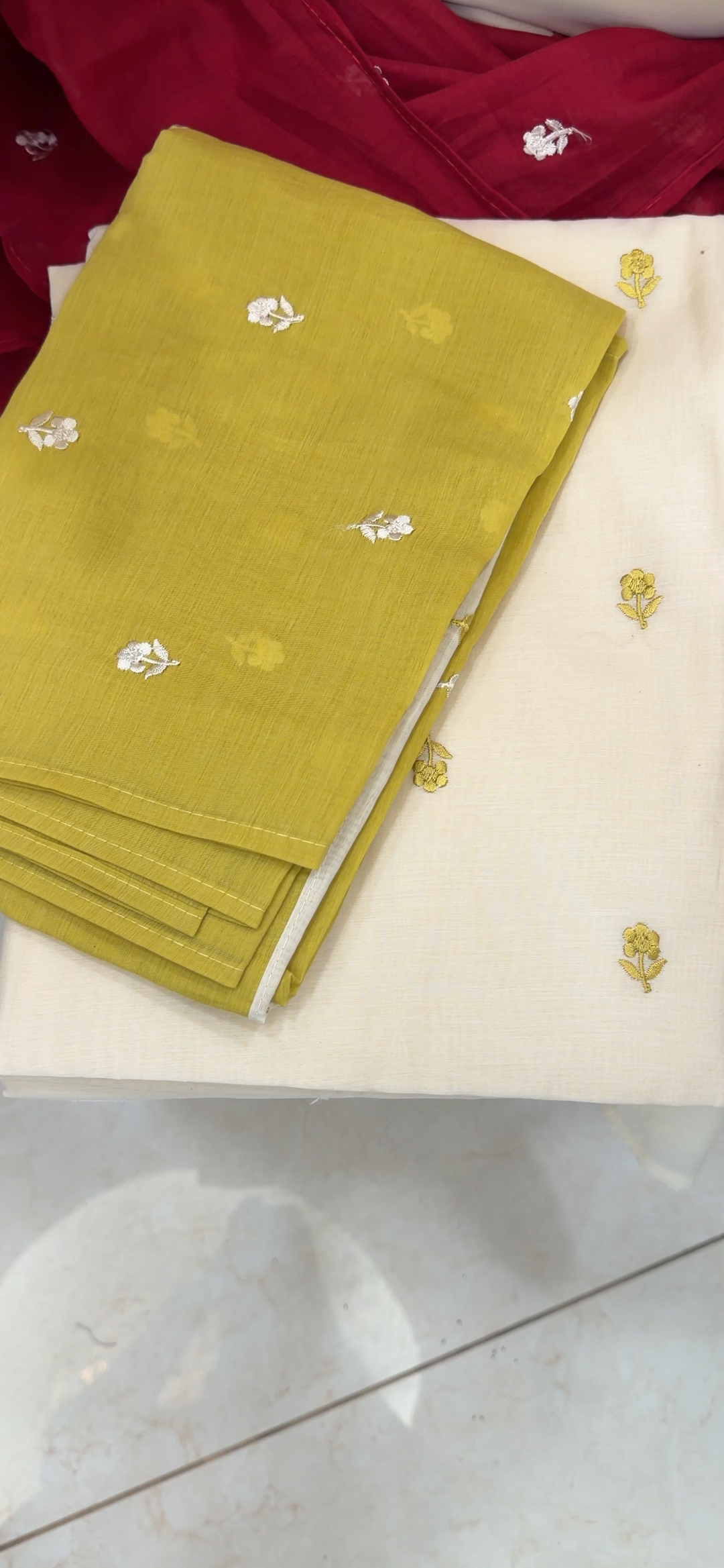 MALAI CHANDERI UNSTITCHED SALWAR SUITS - NUWA - 1660