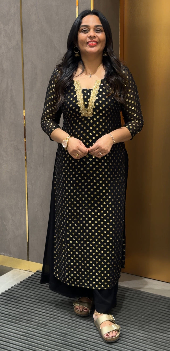 BROCADE BANARASI SLITTED TOPS - NUWA-509