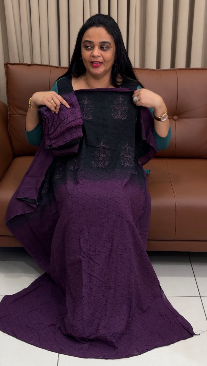 HAKOBA COTTON UNSTITCHED SALWAR SUITS - NUWA-1922