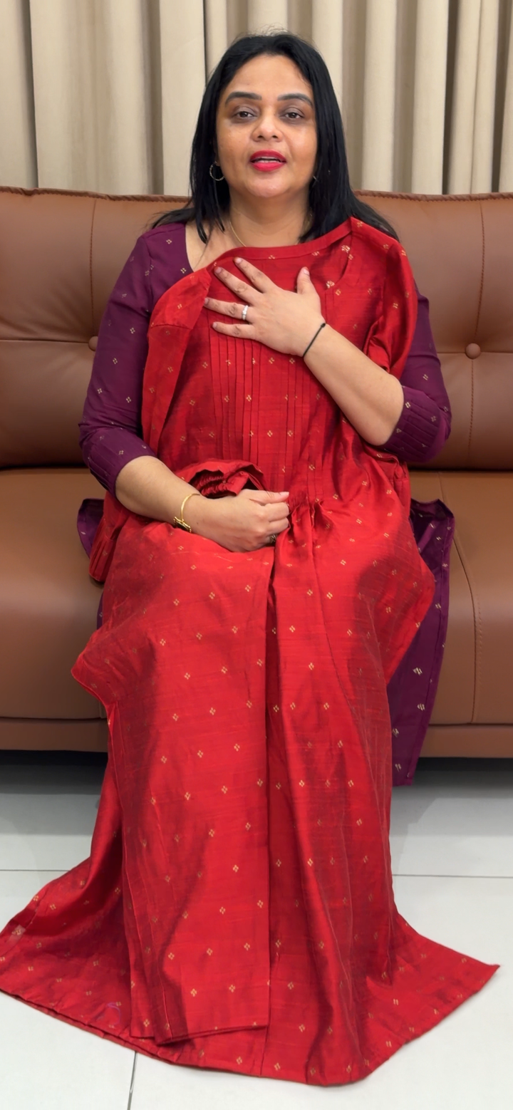 IN-HOUSE SLUB SILK TOP AND BOTTOM - NUWA - 1698