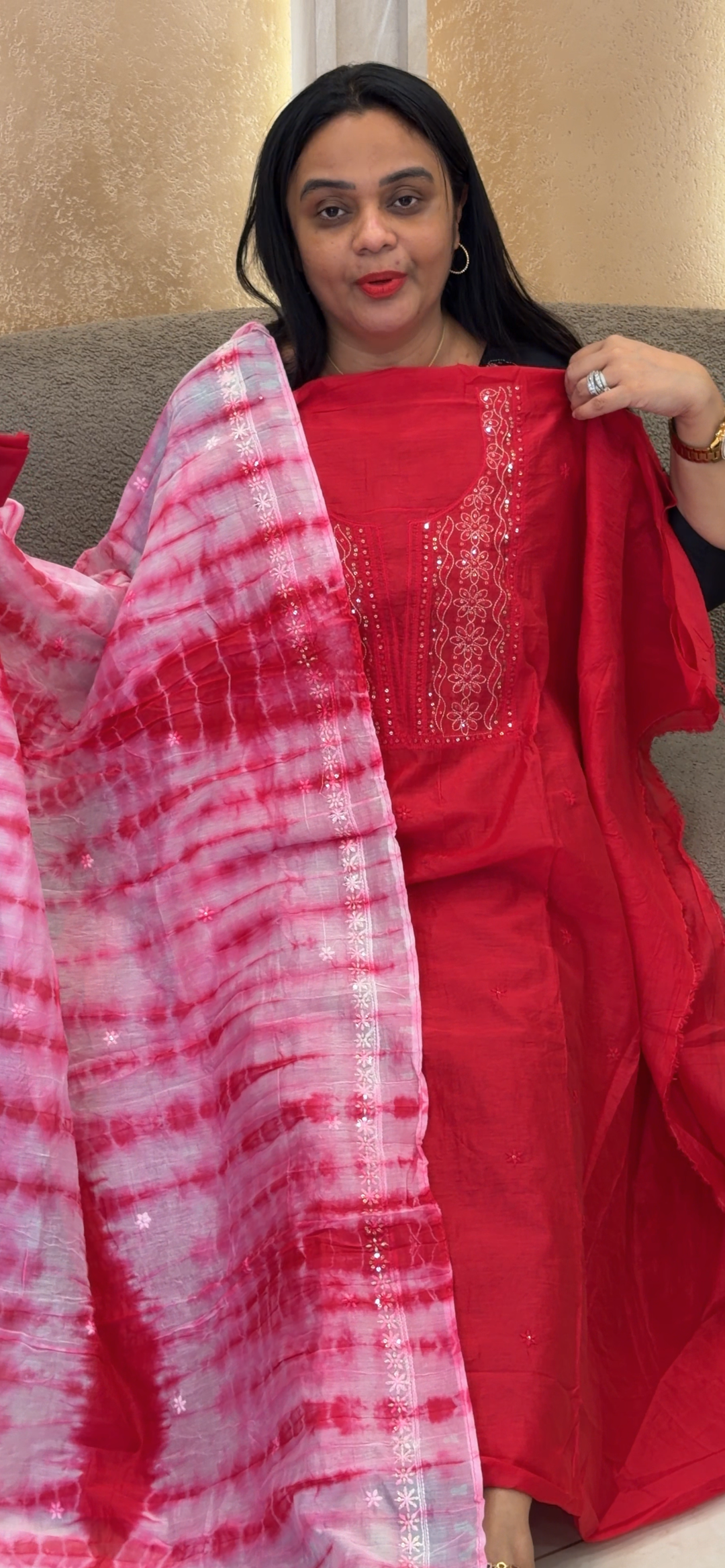 MALAI CHANDERI UNSTITCHED SALWAR SUITS - NUWA - 2128