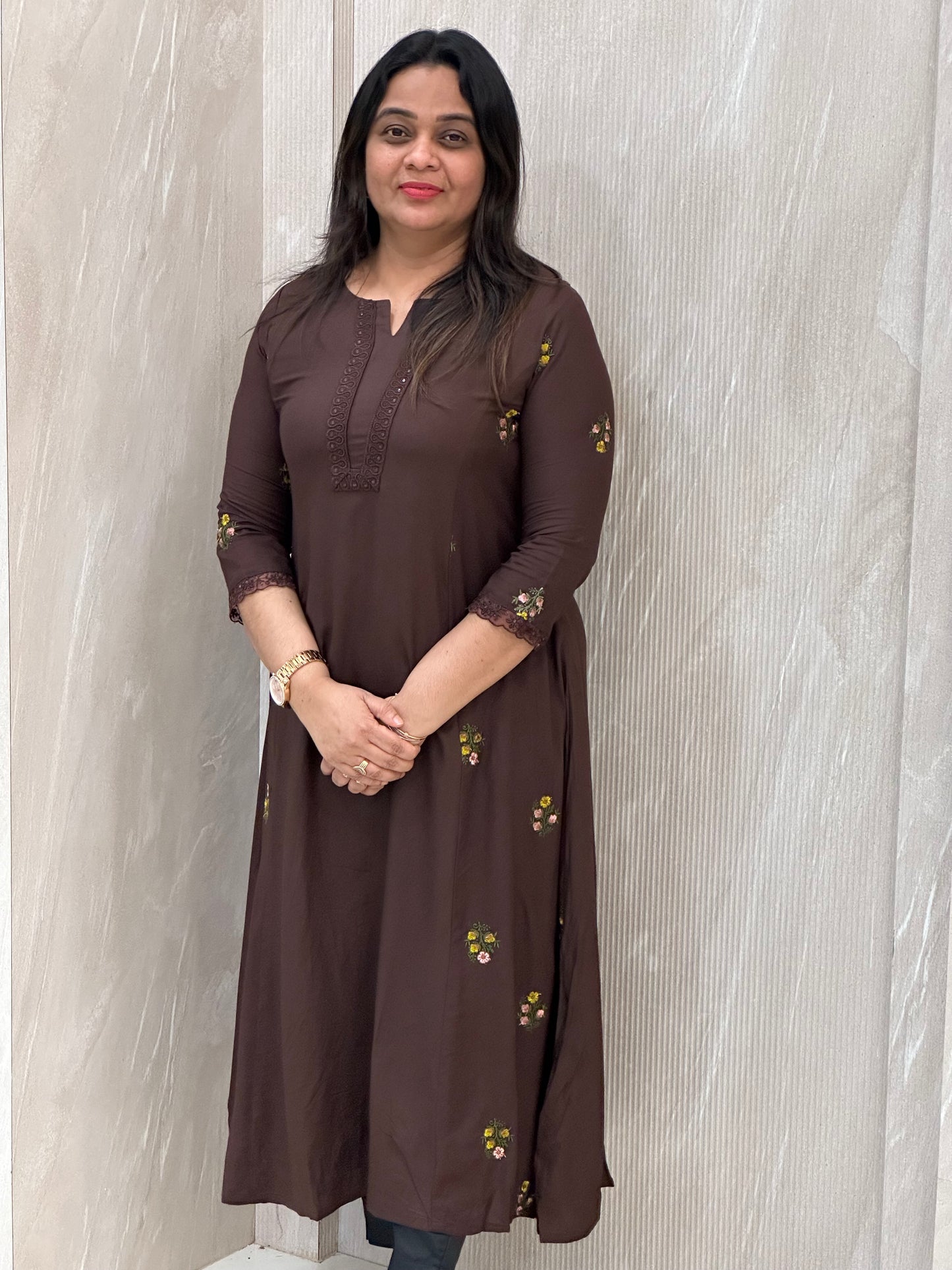 SEMI PARTY WEAR ALINE TOPS - NUWA-005