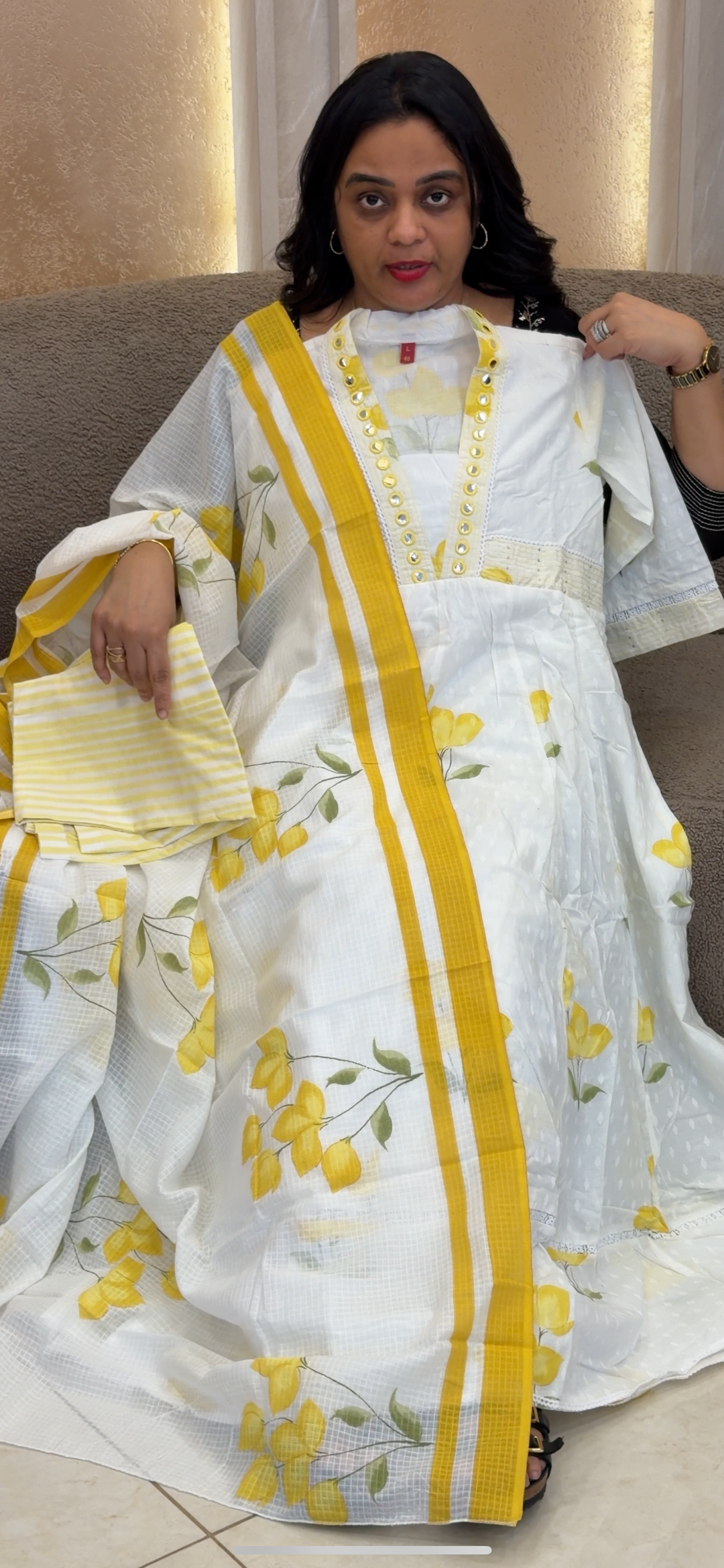 ANARKALI TOP, BOTTOM AND DUPATTA - NUWA - 2032