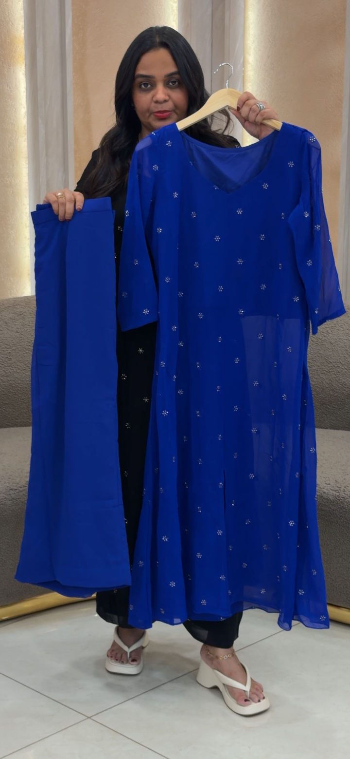 FAUX GEORGETTE TOP AND BOTTOMA - NUWA- 888