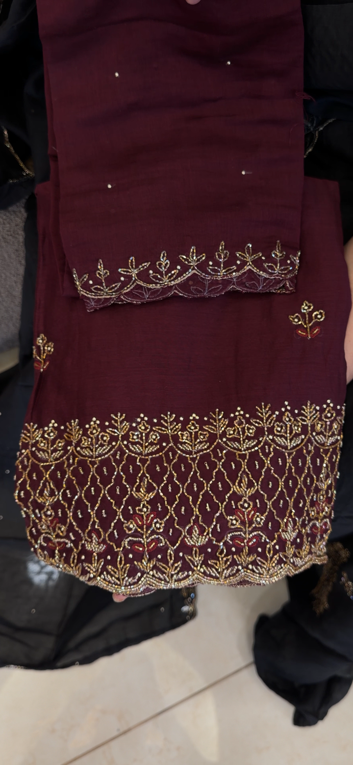 BANARASI MUL UNSTITCHED SALWAR SUITS - NUWA - 2065
