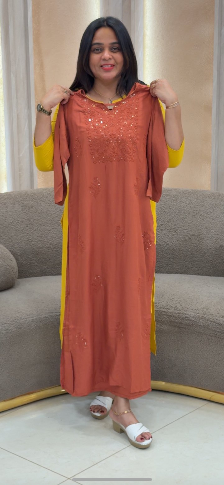 LUCKNOWI CHIKANKARI TOPS - NUWA - 136