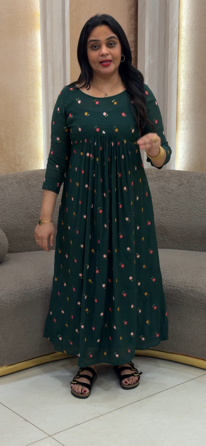 IN-HOUSE MALAI CHANDERI LONG TOPS - NUWA - 1626
