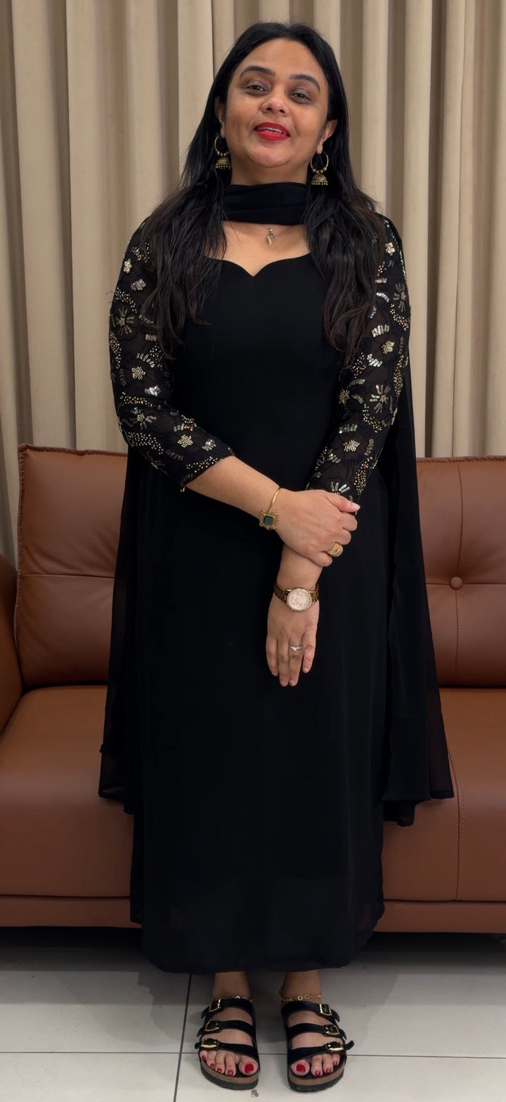 GEORGETTE UNSTITCHED SALWAR SUITS - NUWA-1693