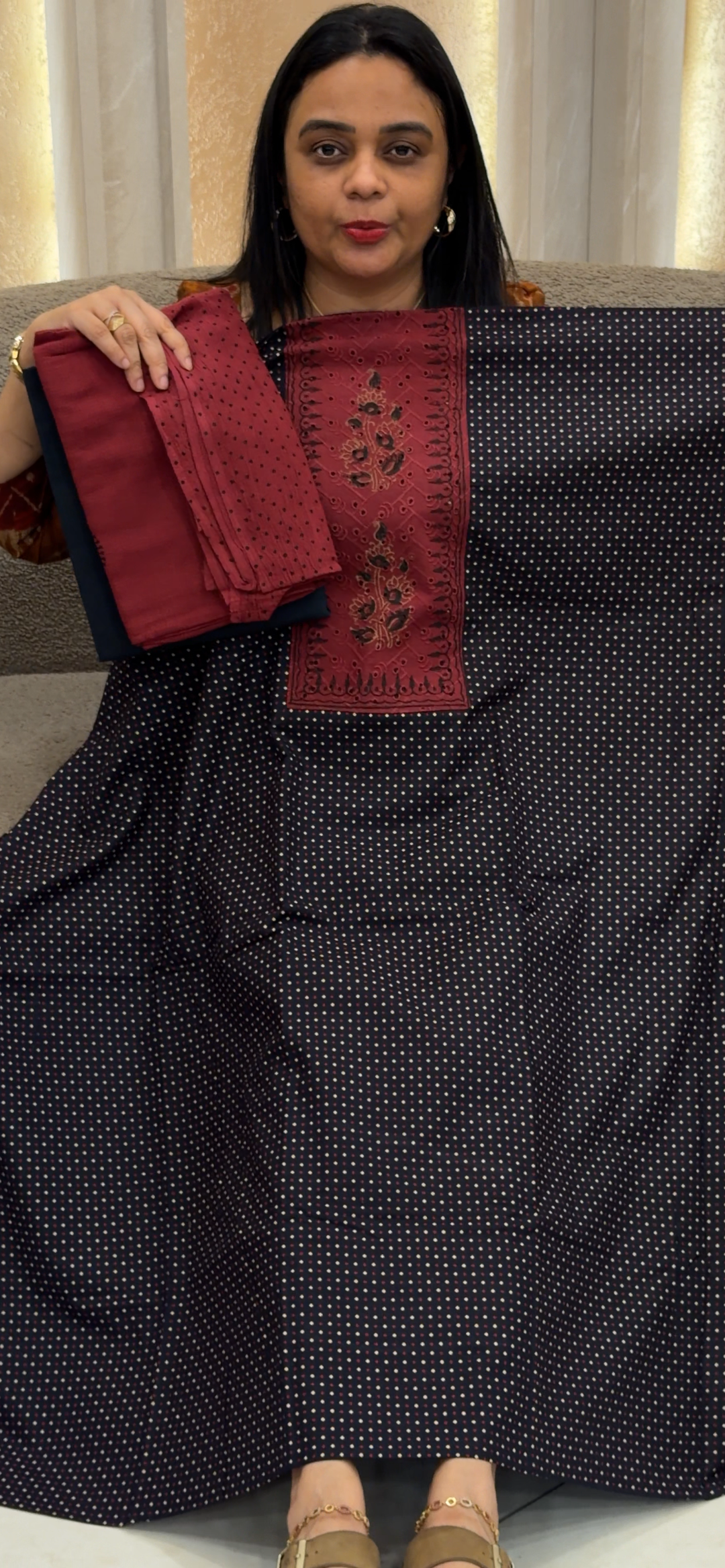 COTTON UNSTITCHED SALWAR SUITS - NUWA - 1398