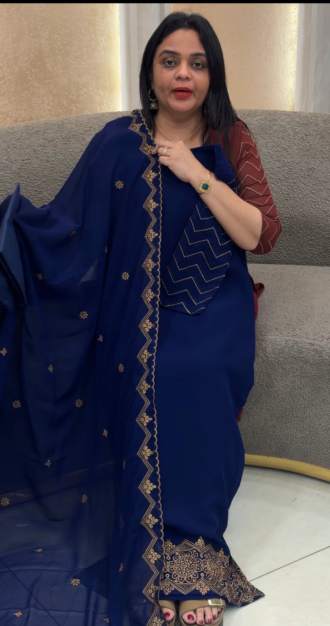 READY TO WEAR TOP,BOTTOM AND DUPATTA - NUWA-1459