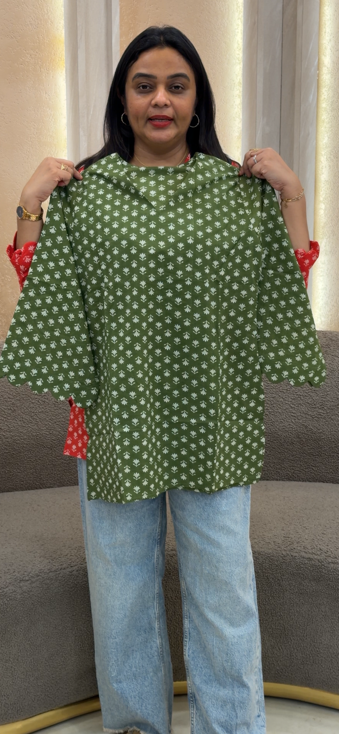 PRINTED SHORT TOPS - NUWA-1256