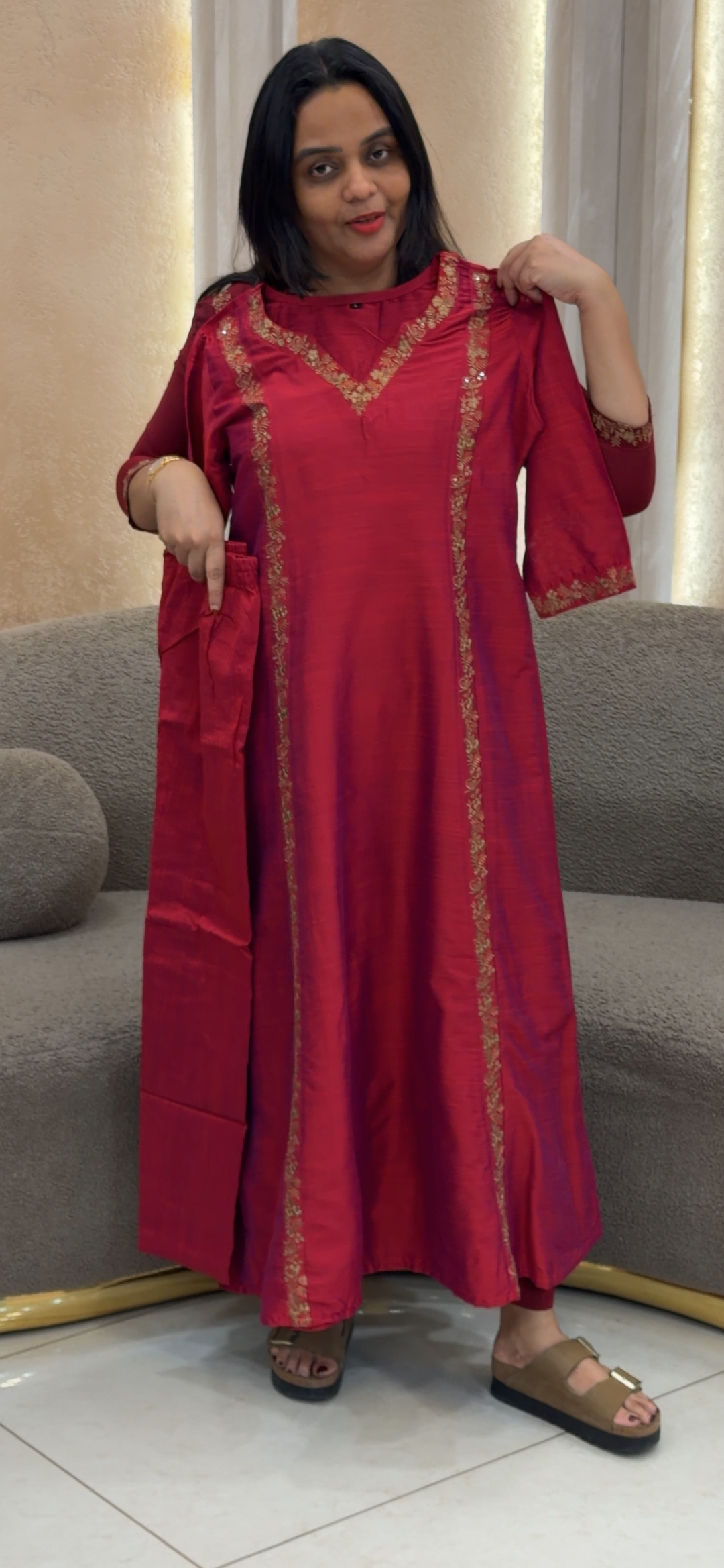 SILK ALINE TOP AND BOTTOM - NUWA - 1255