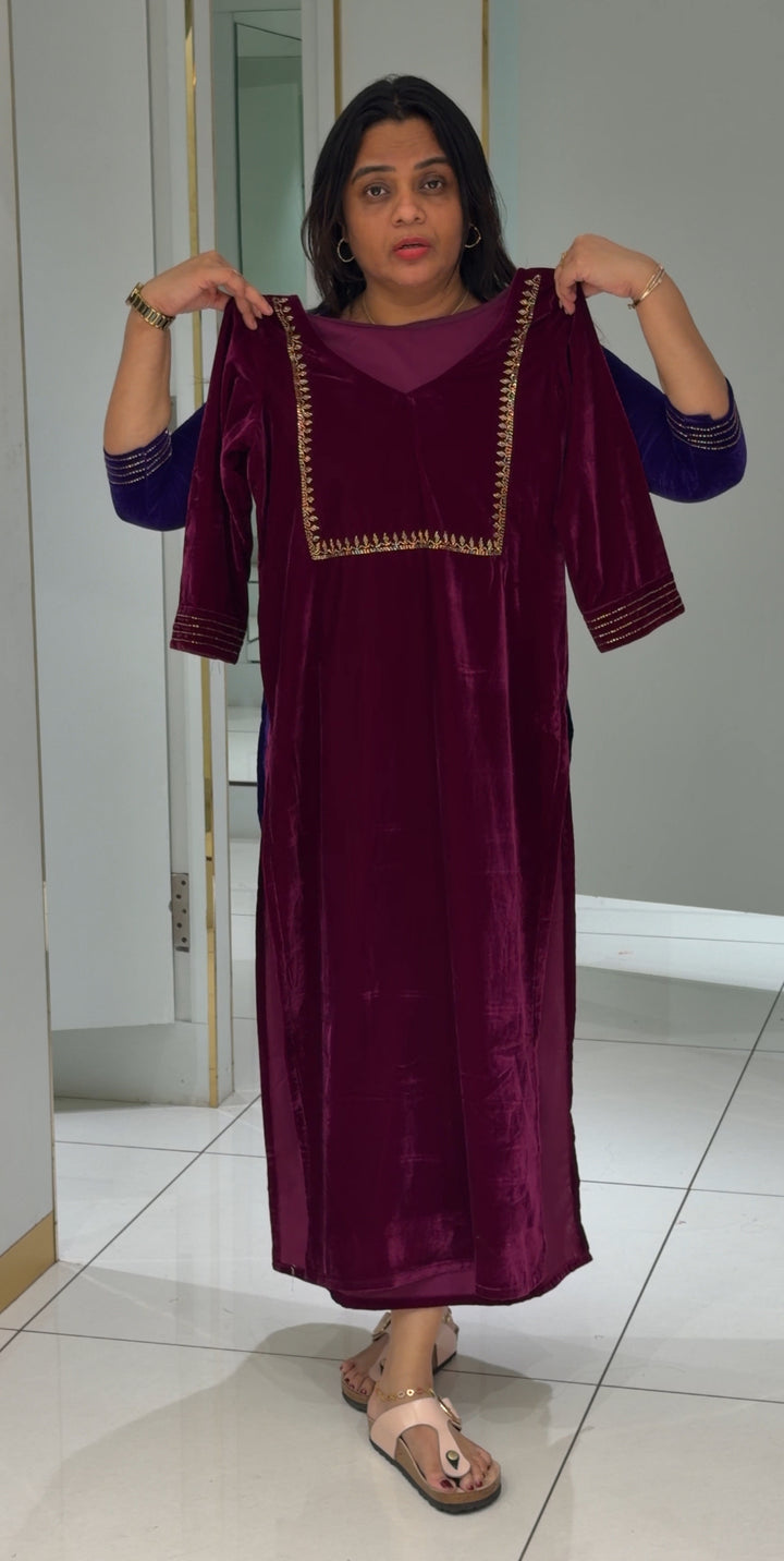 HAND WORKED VELVET TOPS - NUWA- 508