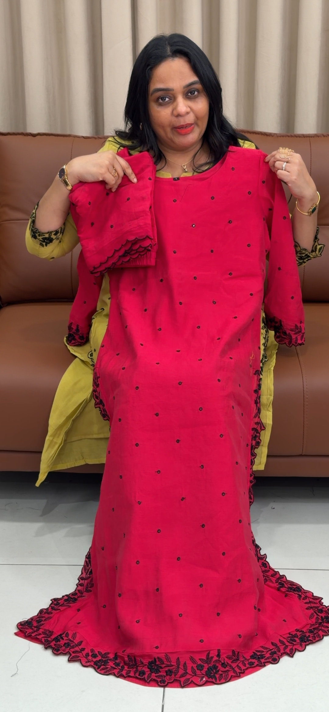 SOFT MUL CHANDERI TOP, BOTTOM AN DDUPATTA - NUWA - 1429
