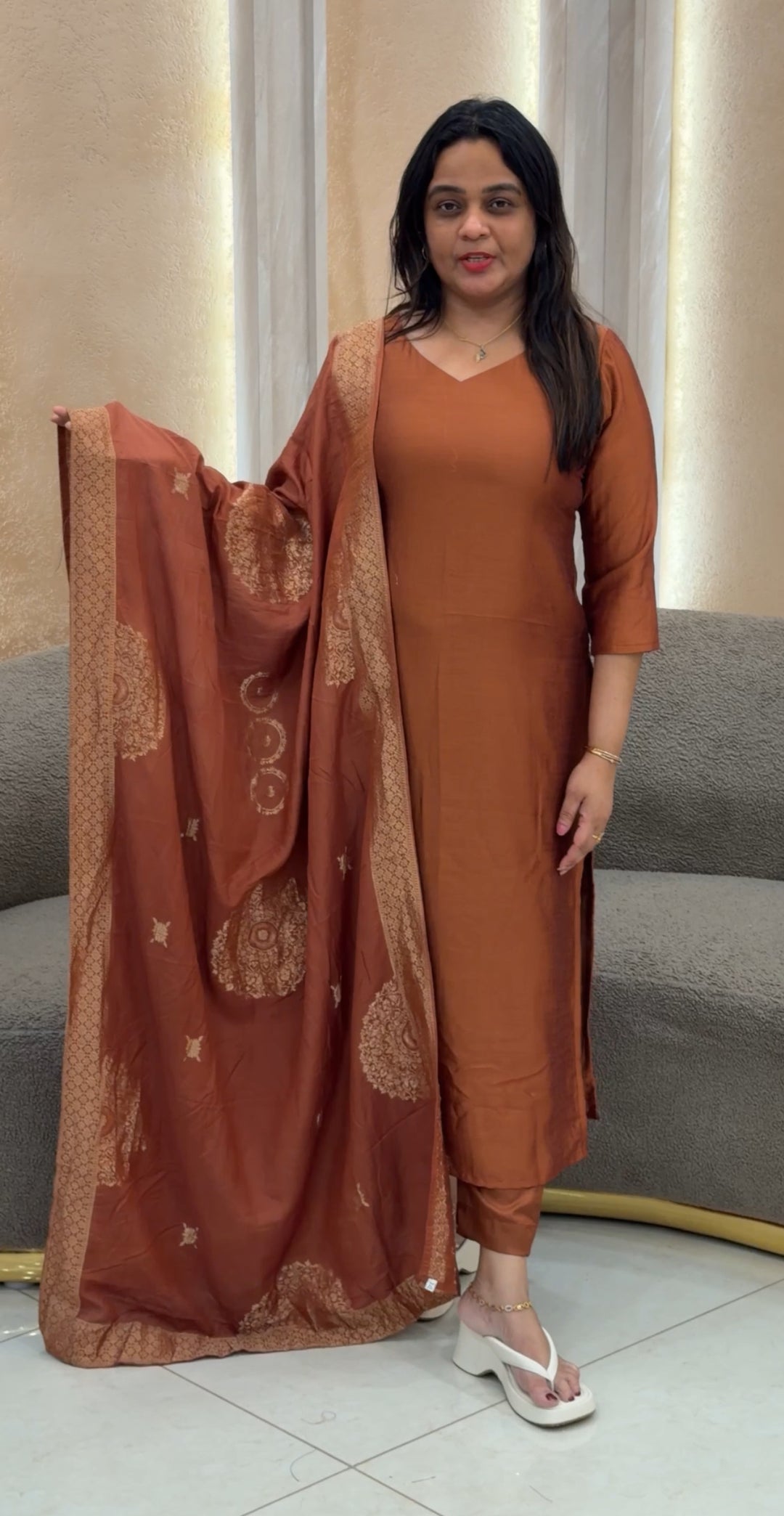 SEMI RAW SILK UNSTITCHED SALWAR SUITS - NUW-165