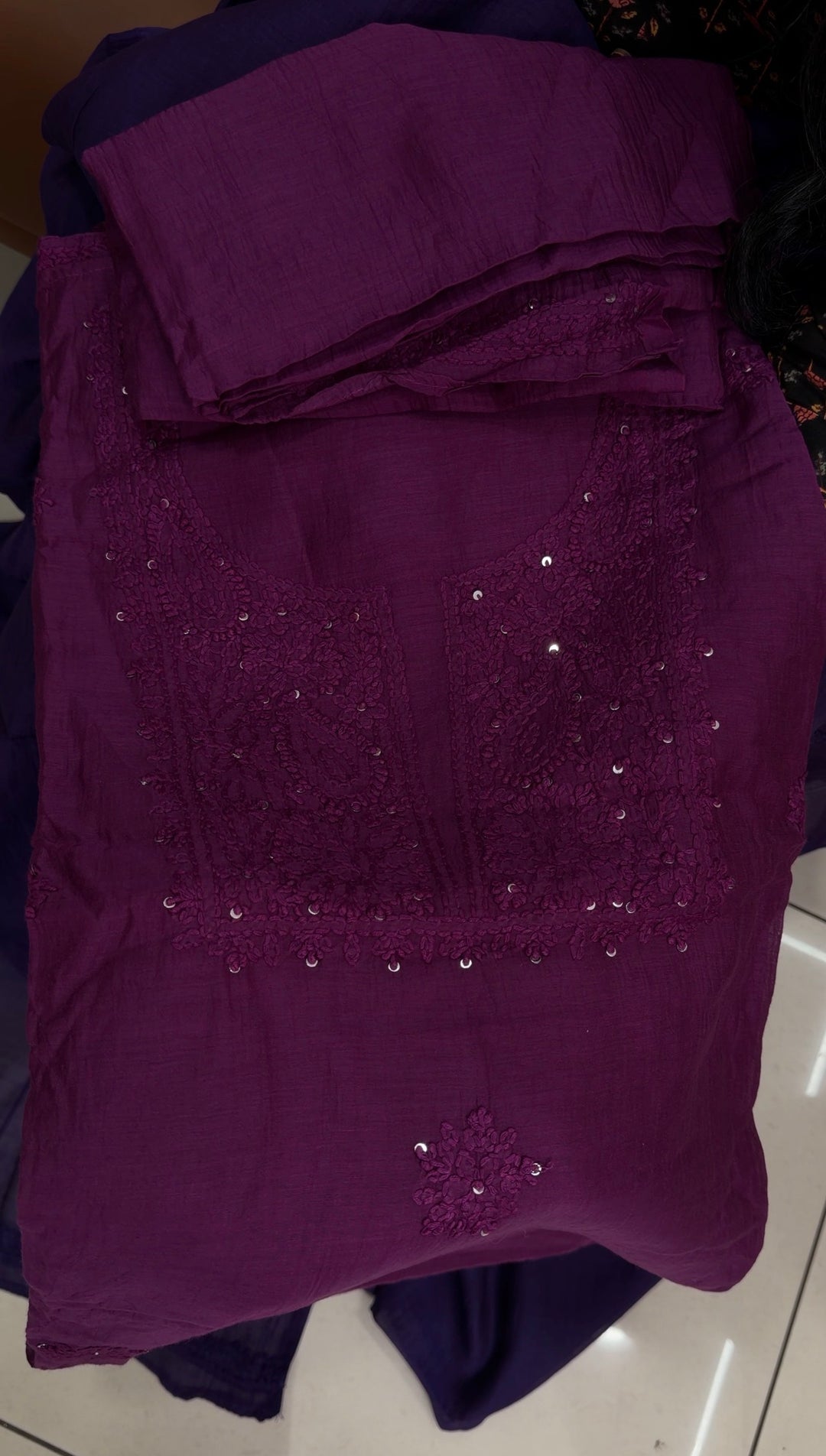 MALAI CHANDERI UNSTITCHED SALWAR SUITS - NUWA-1834