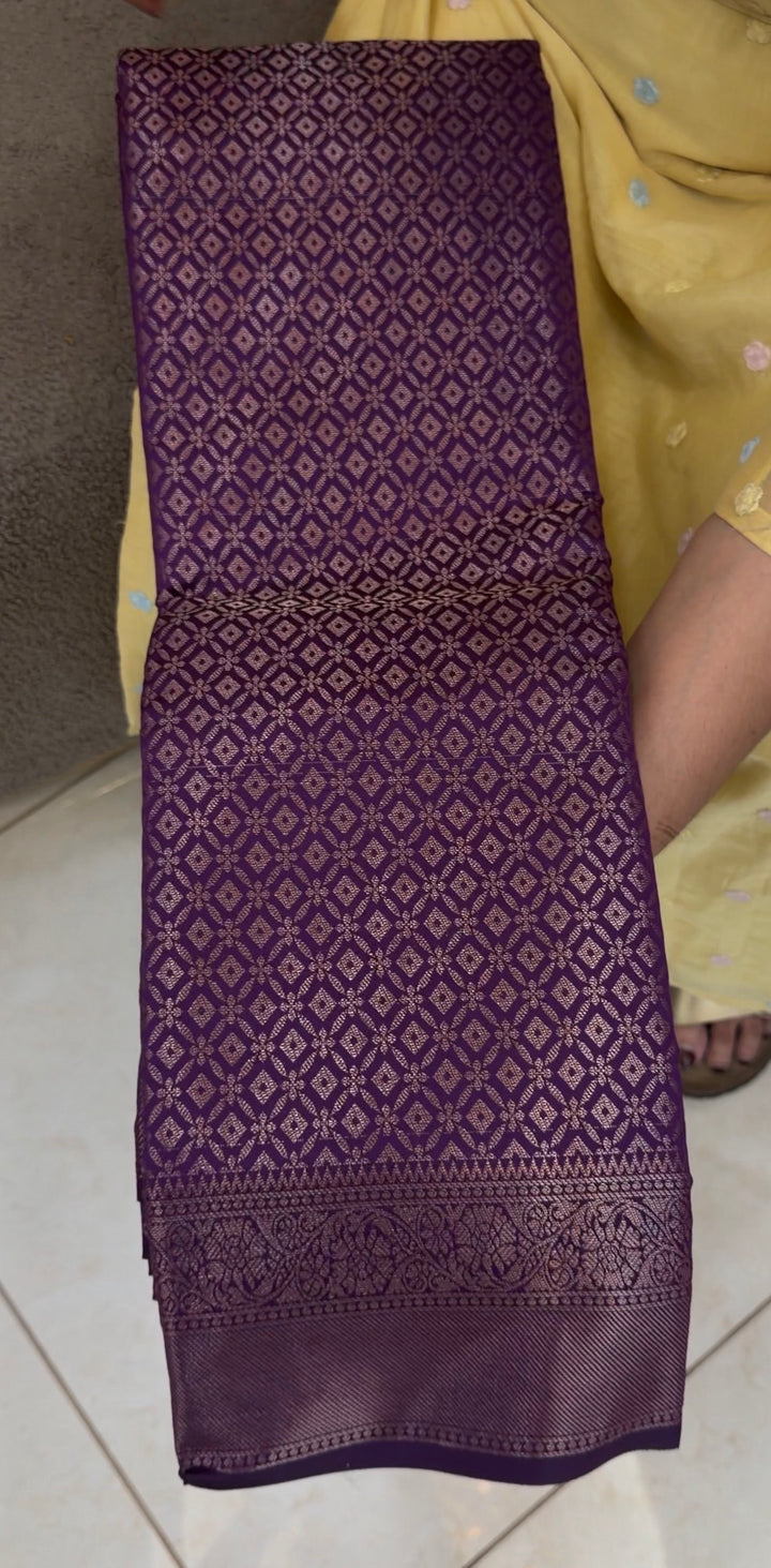 SEMI BROCADE SAREES - NUWA-881