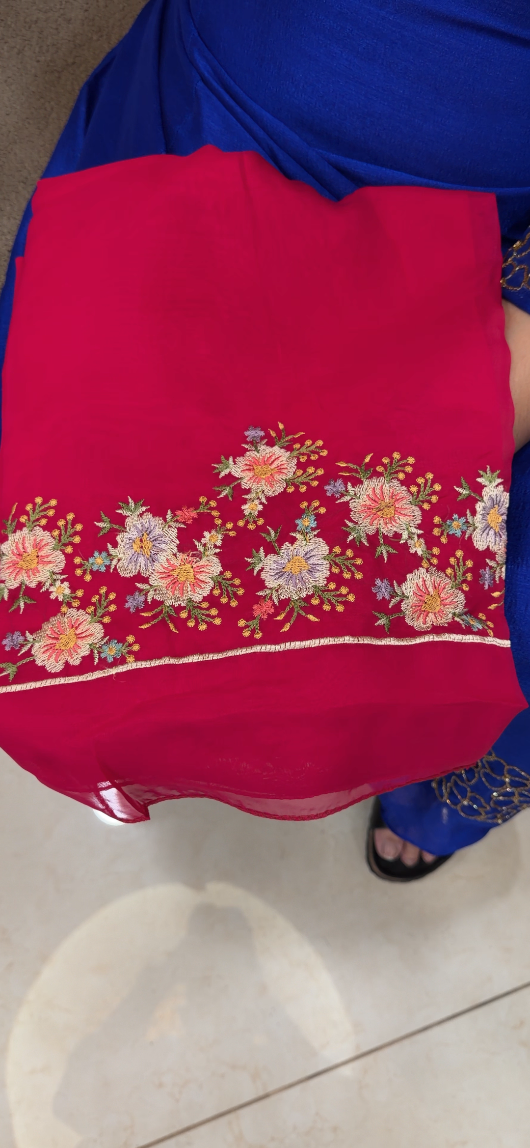 SOFT ORGANZA UNSTITCHED SALWAR SUITS - NUWA - 2098