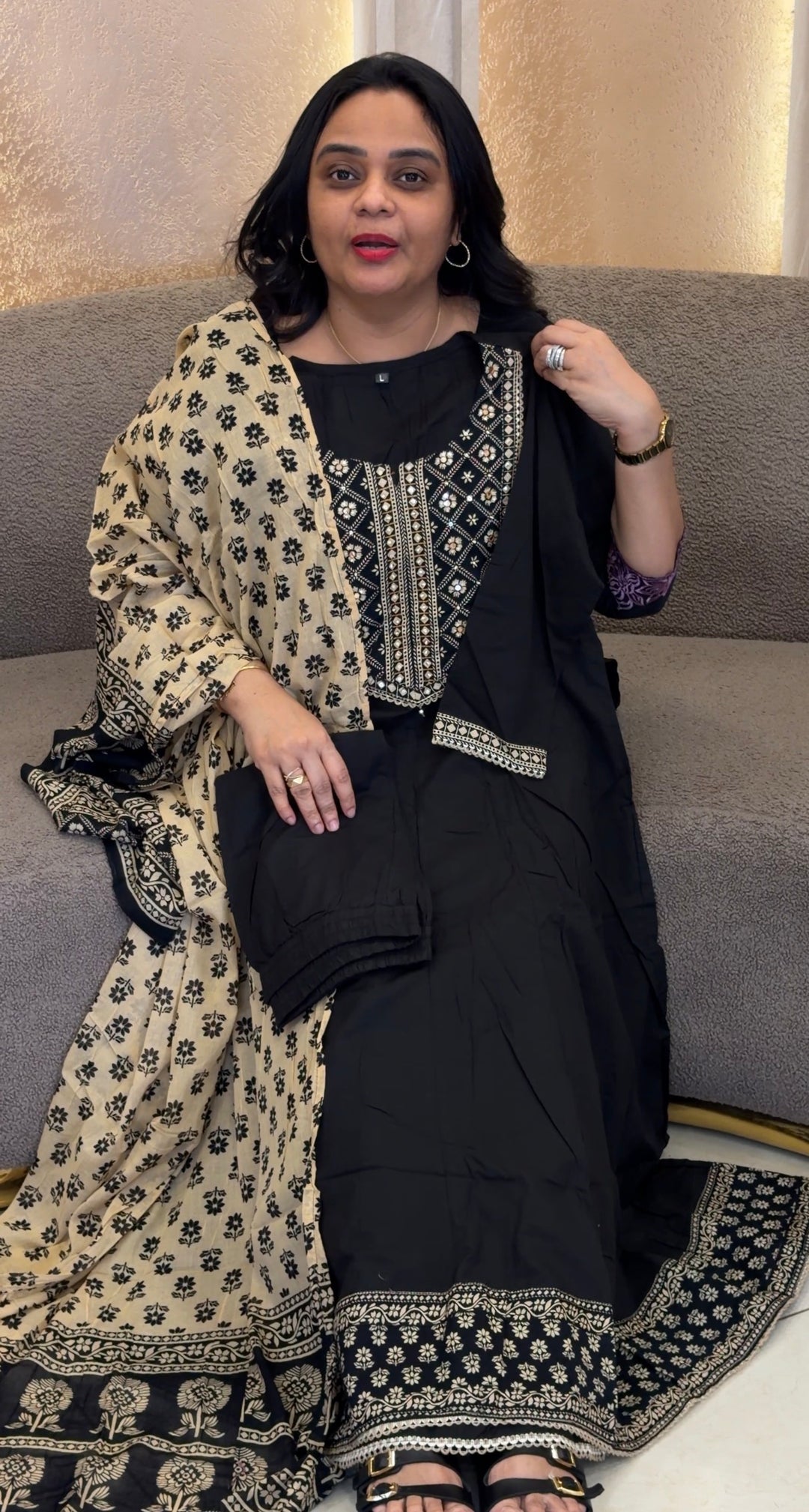 COTTON TOP, BOTTOM AND DUPATTA - NUWA-2080