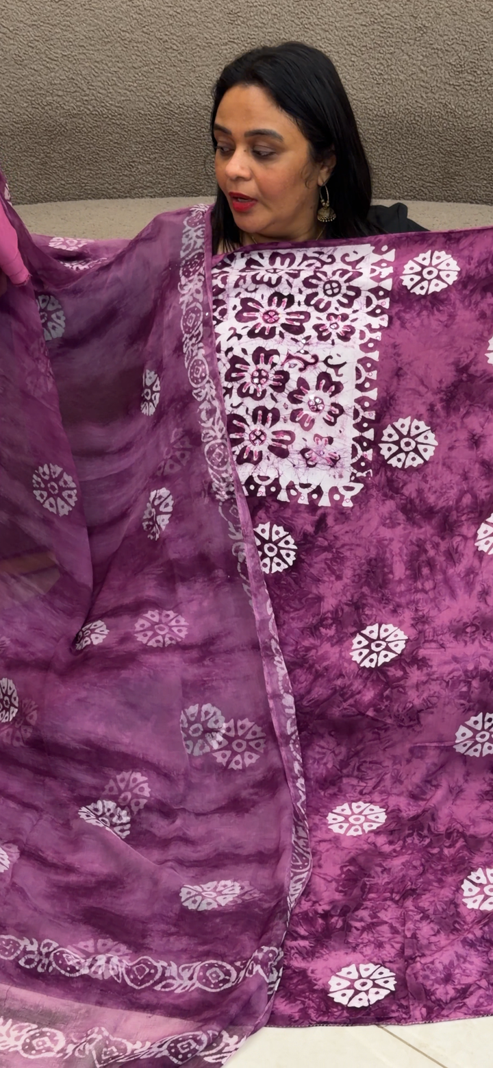 VISCOSE RAYON UNSTITCHED SALWAR SUITS - NUWA - 1478