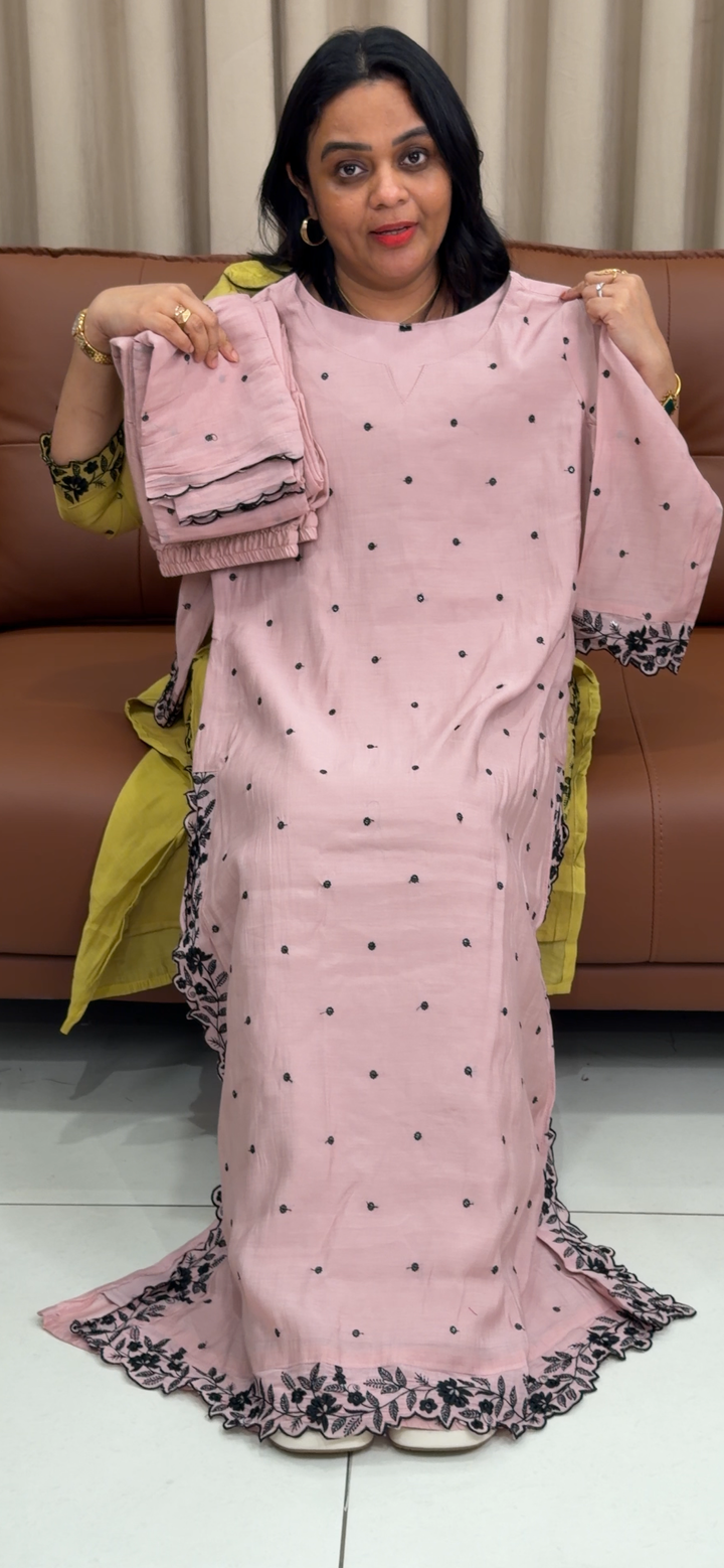 SOFT MUL CHANDERI TOP, BOTTOM AN DDUPATTA - NUWA - 1429