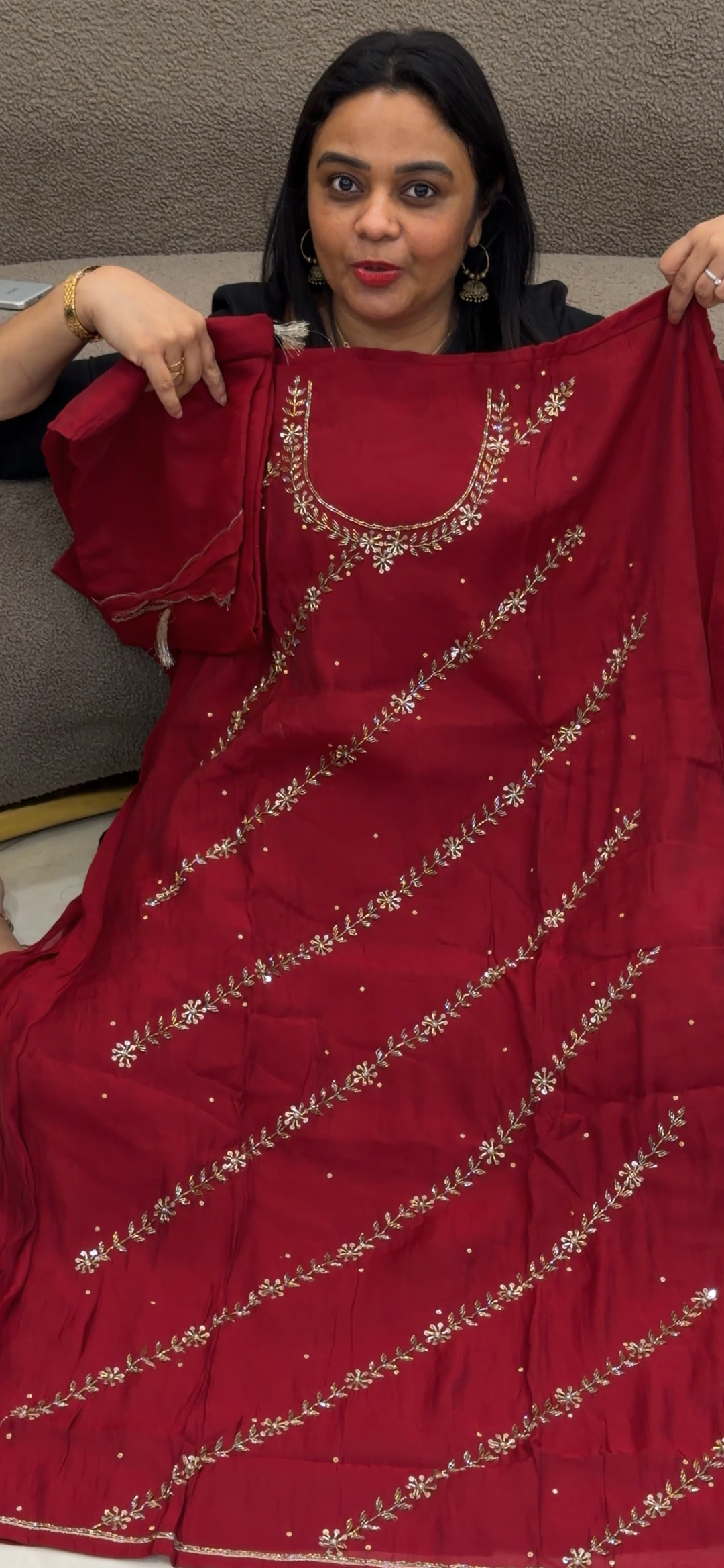 MUL CHANDERI UNSTITCHED SALWAR SUITS - NUWA - 1477