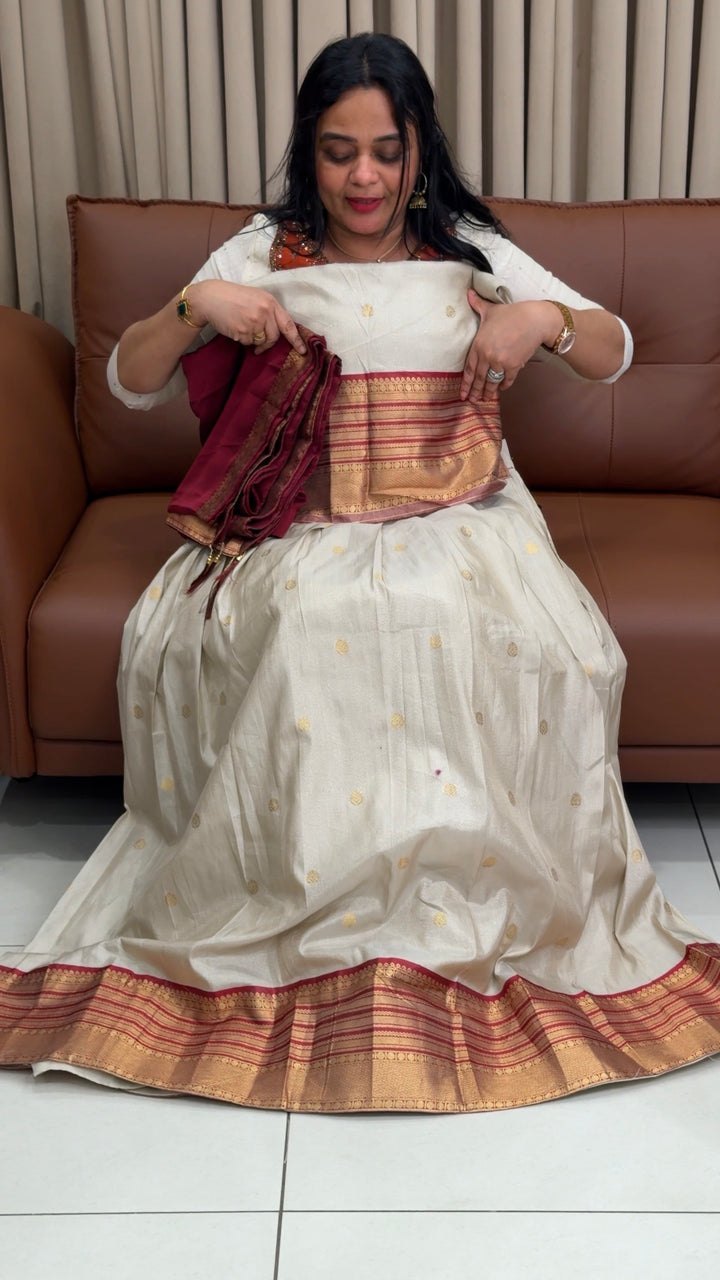 SEMI STITCHED DAVANI SETS - NUWA-1844