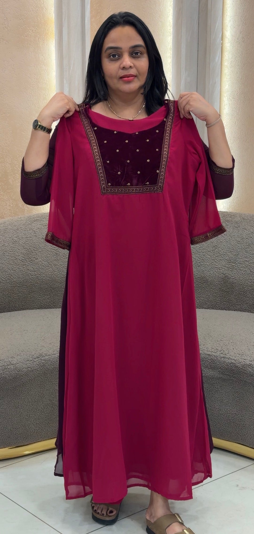GEORGETTE ALINE TOPS - NUWA-1056
