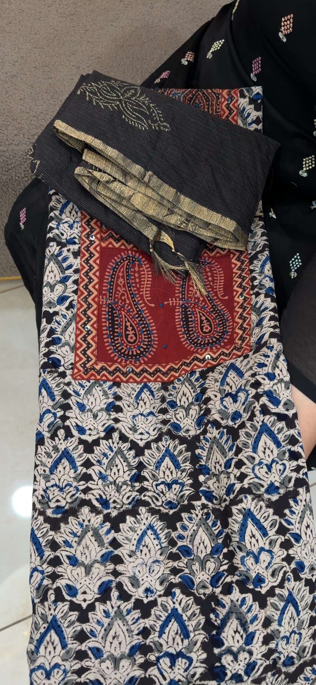 PRINTED COTTON UNSTITCHED SALWAR SUITS - NUWA - 1484