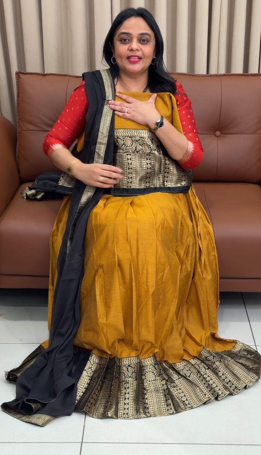 SEMI STITCHED DHAVANI SETS - NUWA-1709