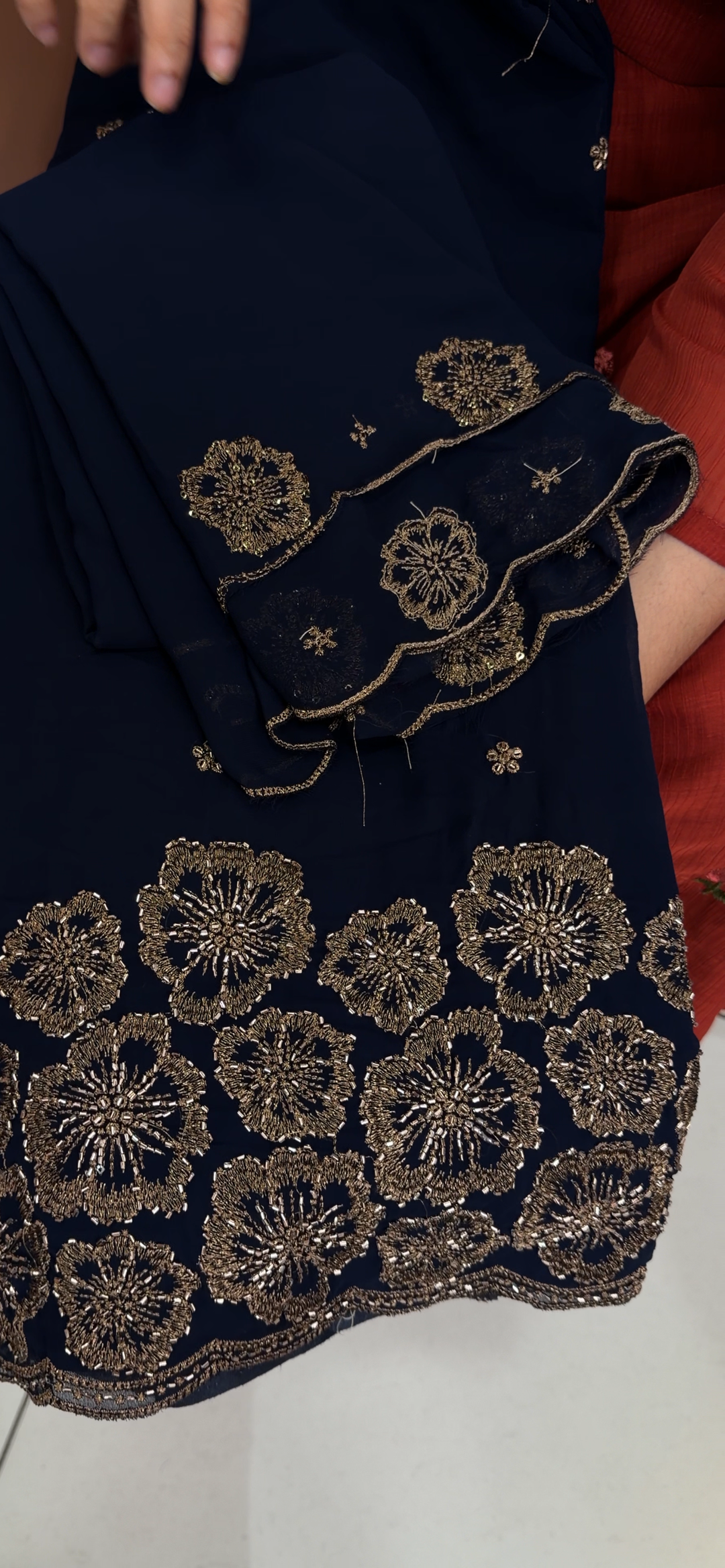 FAUX GEORGETTE UNSTITCHED SALWAR SUITS - NUWA - 1418