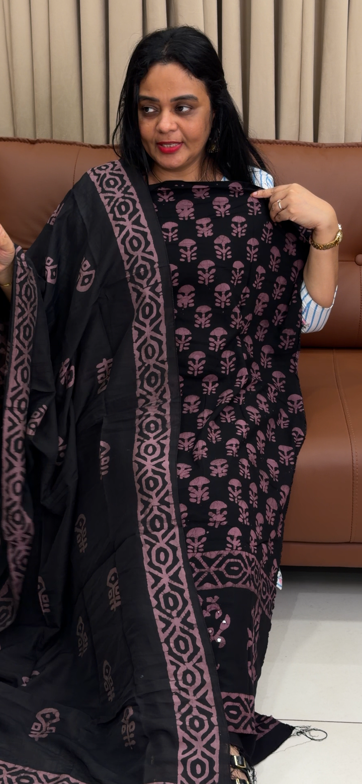 VISCOSE RAYON UNSTITCHED SALWRA SUITS - NUWA - 1831