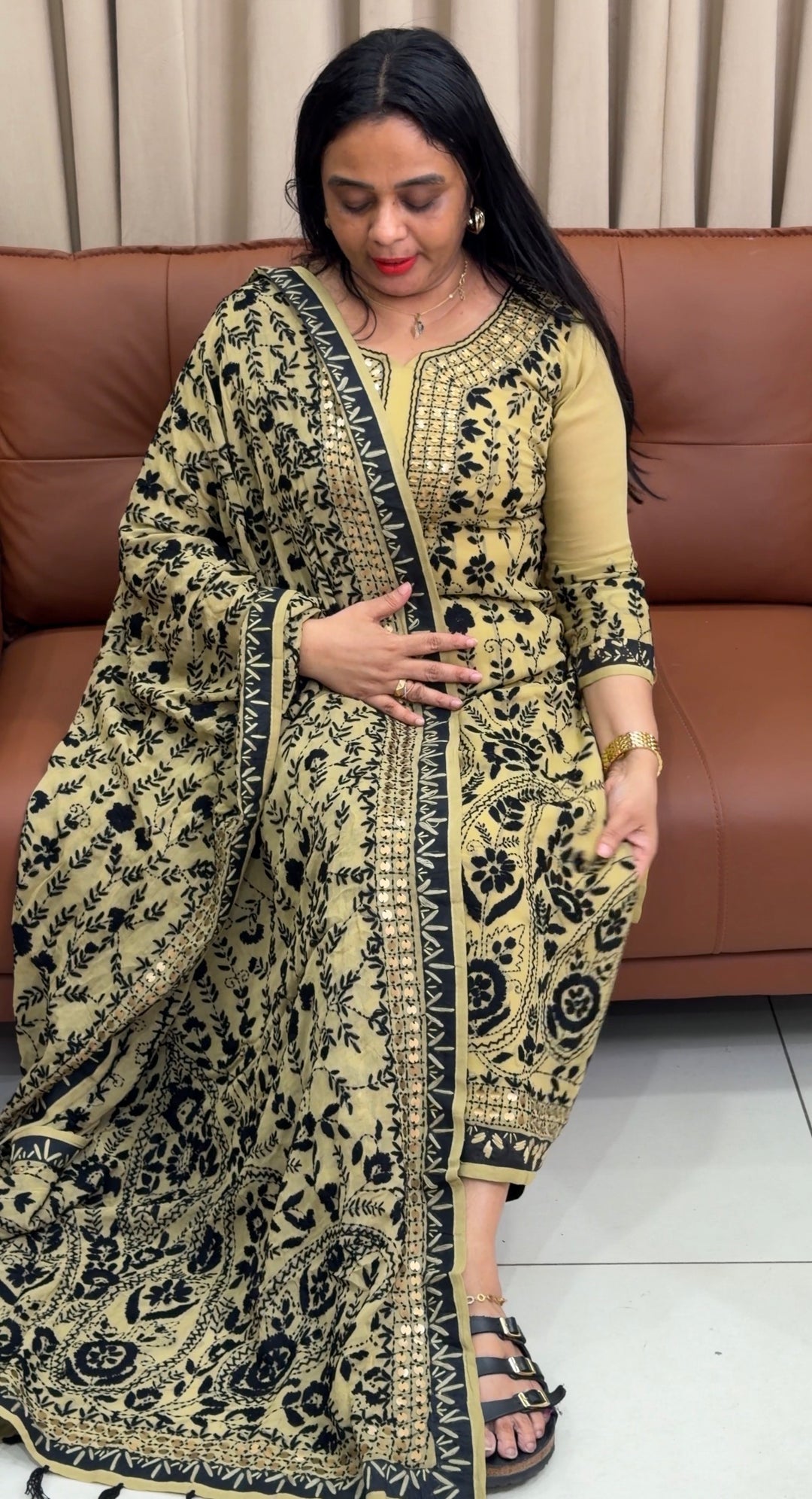 LUCKNOWI UNSTITCHED SALWAR SUITS - NUWA-2217