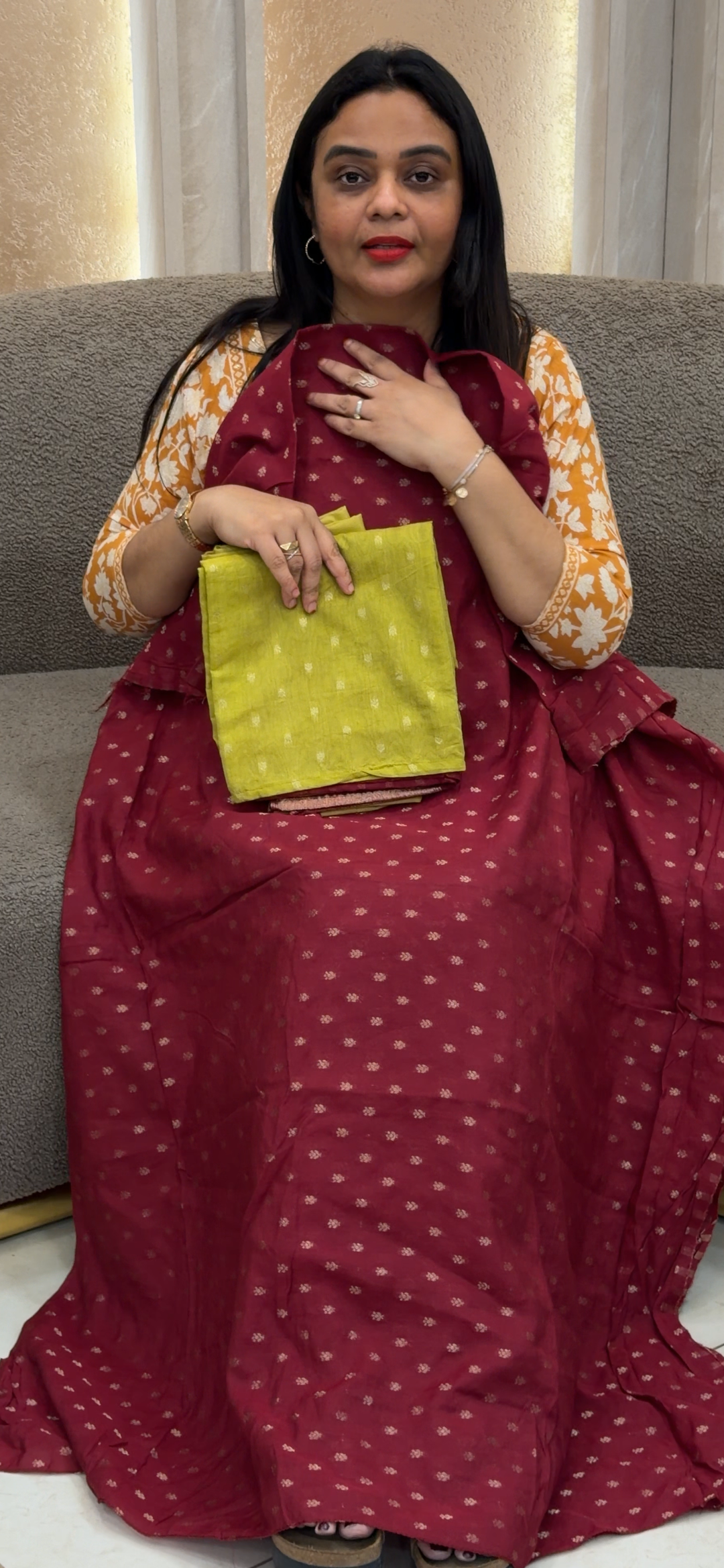 MUL CHANDERI UNSTITCHED SALWAR SUITS - NUWA-1160
