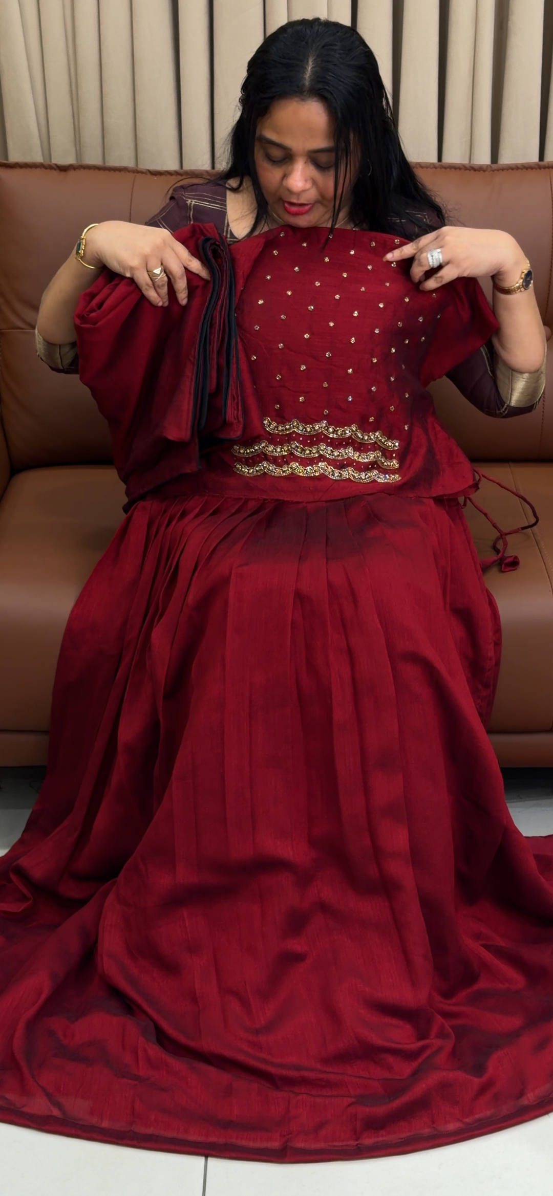 SEMI STITCHED DHAVANI SETS - NUWA-1872