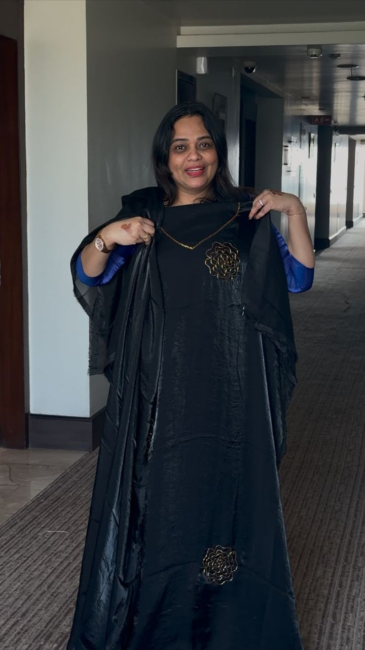 VELVET ORGANZA UNSTITCHED SALWAR SUITS - NUWA - 290