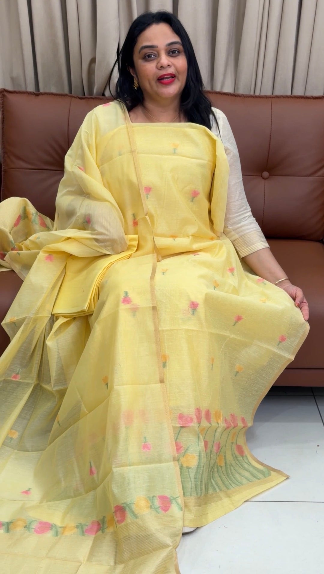JAMDANI UNSTITCHED SALWAR SUITS - NUWA-1539