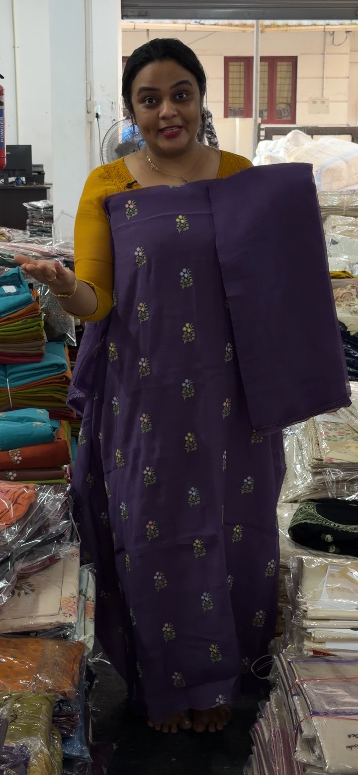 MUL CRUSHED UNSTITCHED SALWAR SUITS - NUWA - 1904
