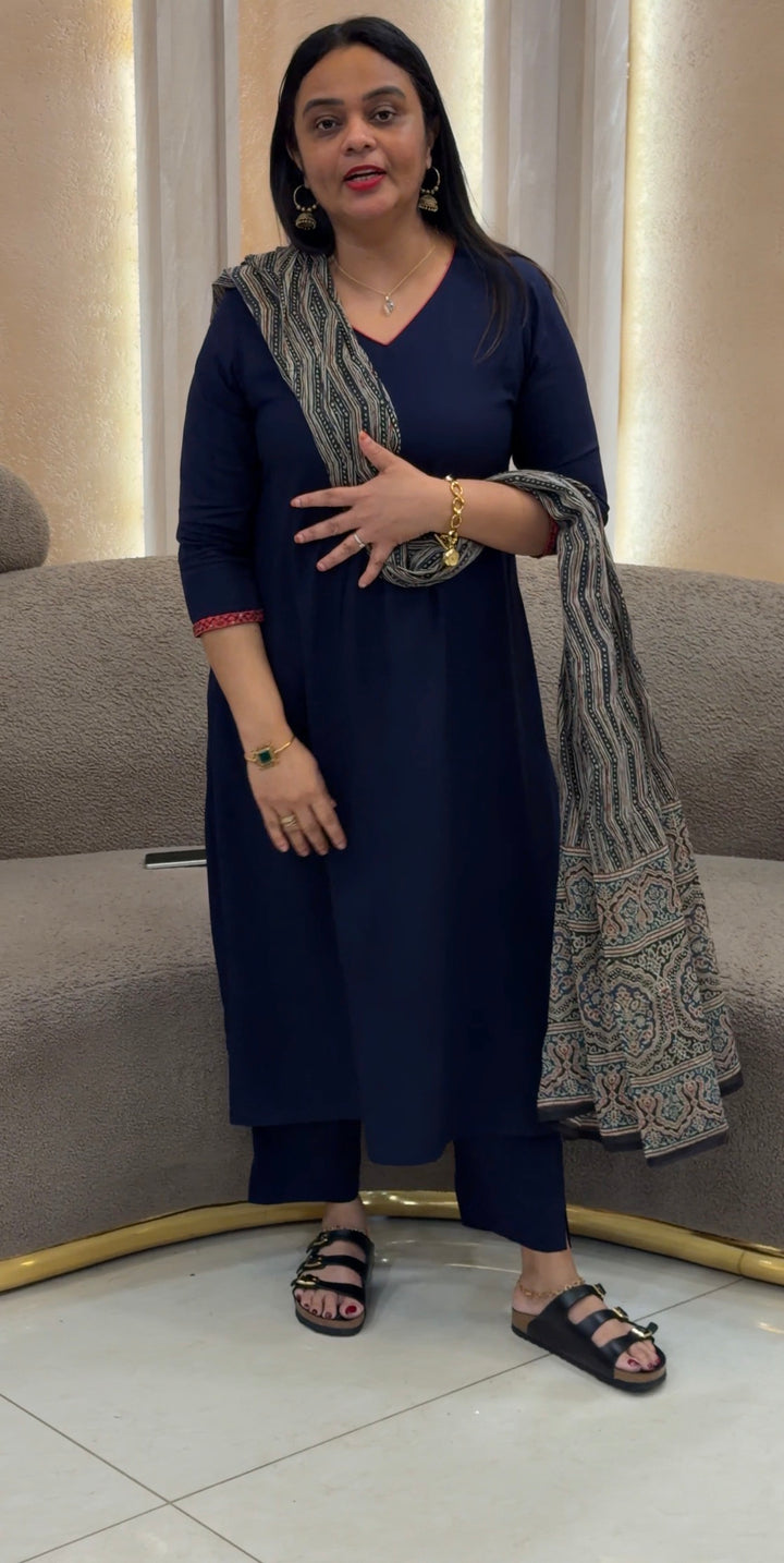 RAYON TOP,BOTTOM AND DUPATTA - NUWA-1645